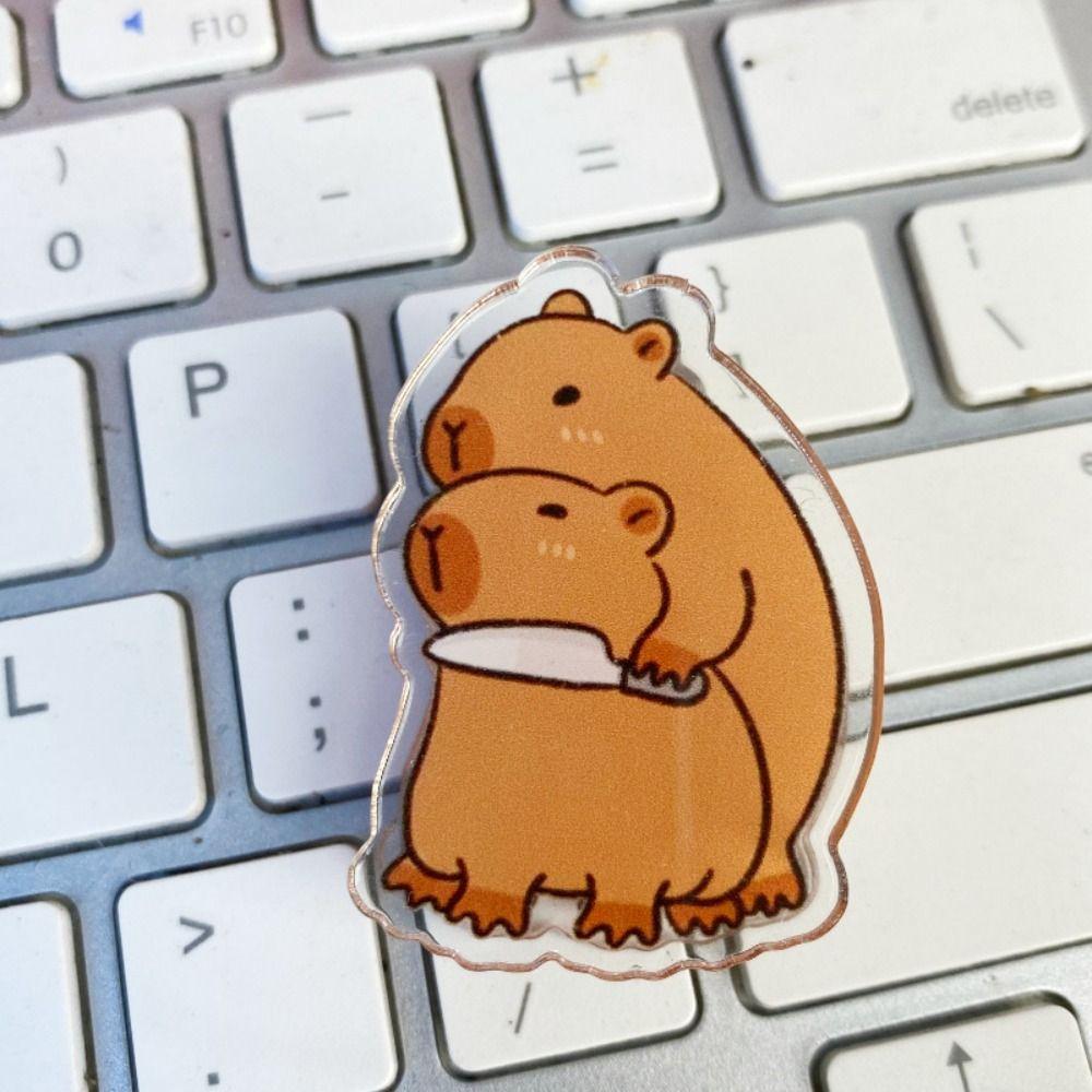 Paperclip Cartoon Memo Clip Capybara PP Clip Kawaii  Scrapbook/Notebook Decoration