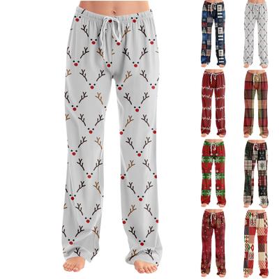 Adult Fashionable Loose Christmas Printed Casual Pants, Loungewear, Sleep Pants