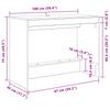 Bed Desk Artisan Oak Wood Composite 100 x 45 x 75 cm