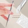 Multi-functional Stainless Steel Double-Ended Cuticle Pusher and Sanding File