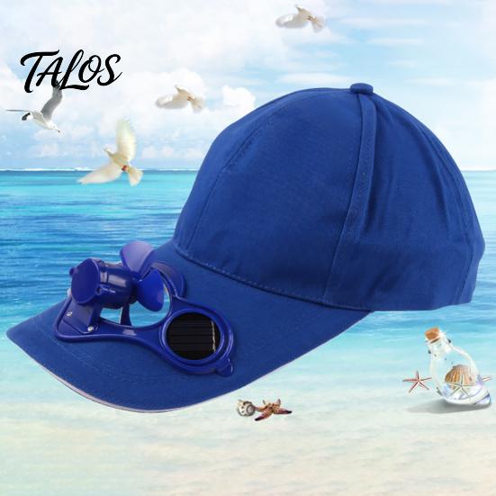 Güneş Enerjili Serin Fanlı Unisex Outdoor Balıkçılık Beyzbol Şapkası Günlük Plaj Şapkası
