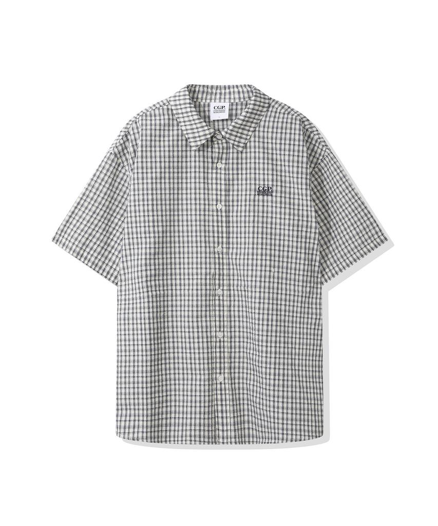 CGP Check Short Sleeve Shirt - Navy