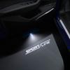 ZDVK6 1/2PCS S Sport Line Car Door Welcome Lights Projector Logo Wireless Sensing For Skoda Octavia Rapid Superb Citigo Roomster