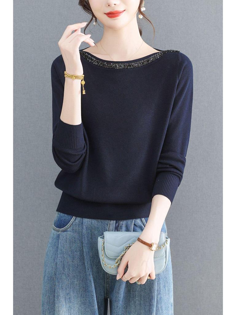 Chic Mom-Style Wool Cardigan - Autumn/Winter Versatile Sweater for Women