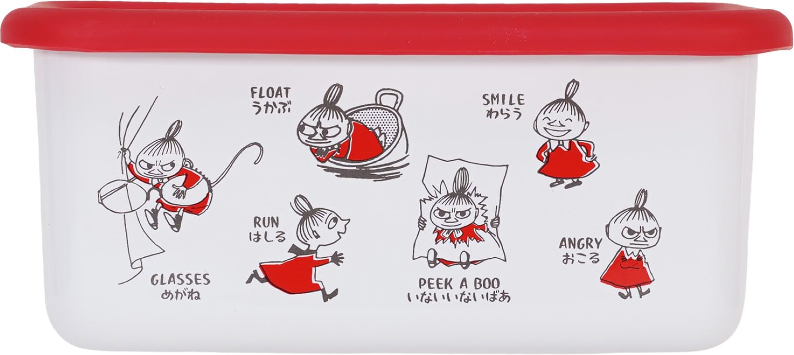 

Fuji Enamel Moomin Various Deep Square Container M Little My 1.1L MOYA-DM.R