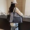 Travel bag simple fashion contrasting color fitness shoulder bag portable short business trip accommodation storage bag large capacity large bag