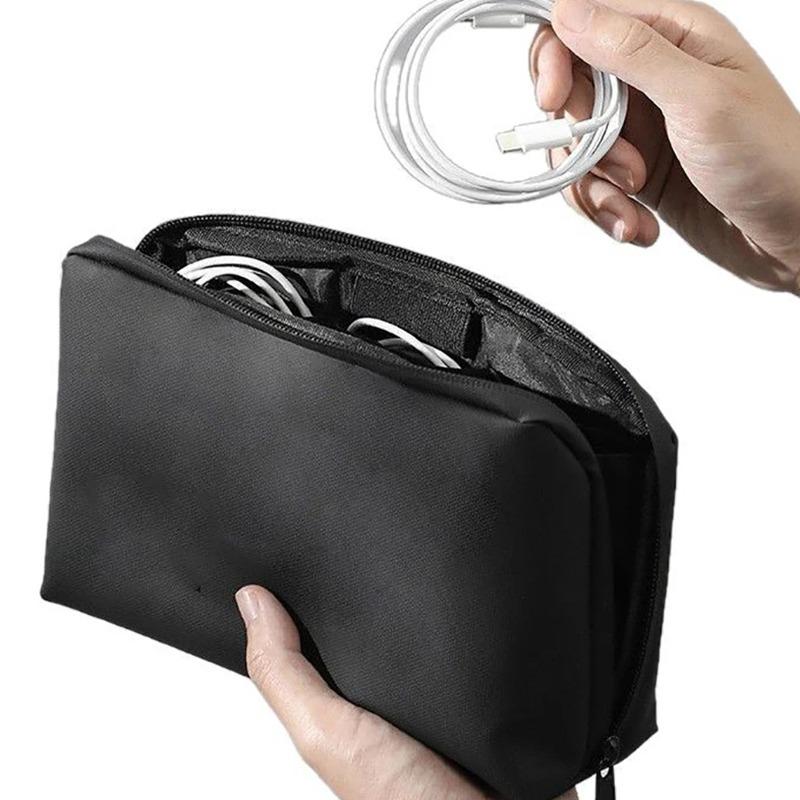 Portable Data Cable Storage Bag Mouse Headphones Power Bank Digital Accessories Organizer Bag Business Travel Makeup Bags