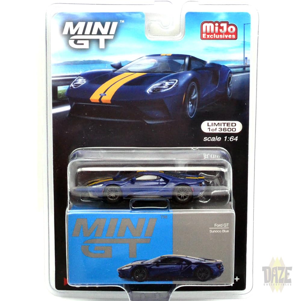 MINI GT 164 scale MiJo TOYS - FORD GT (SNOCO BLUE) USA MiJo Toys Exclusive Ford (Snoco Blue) синий
