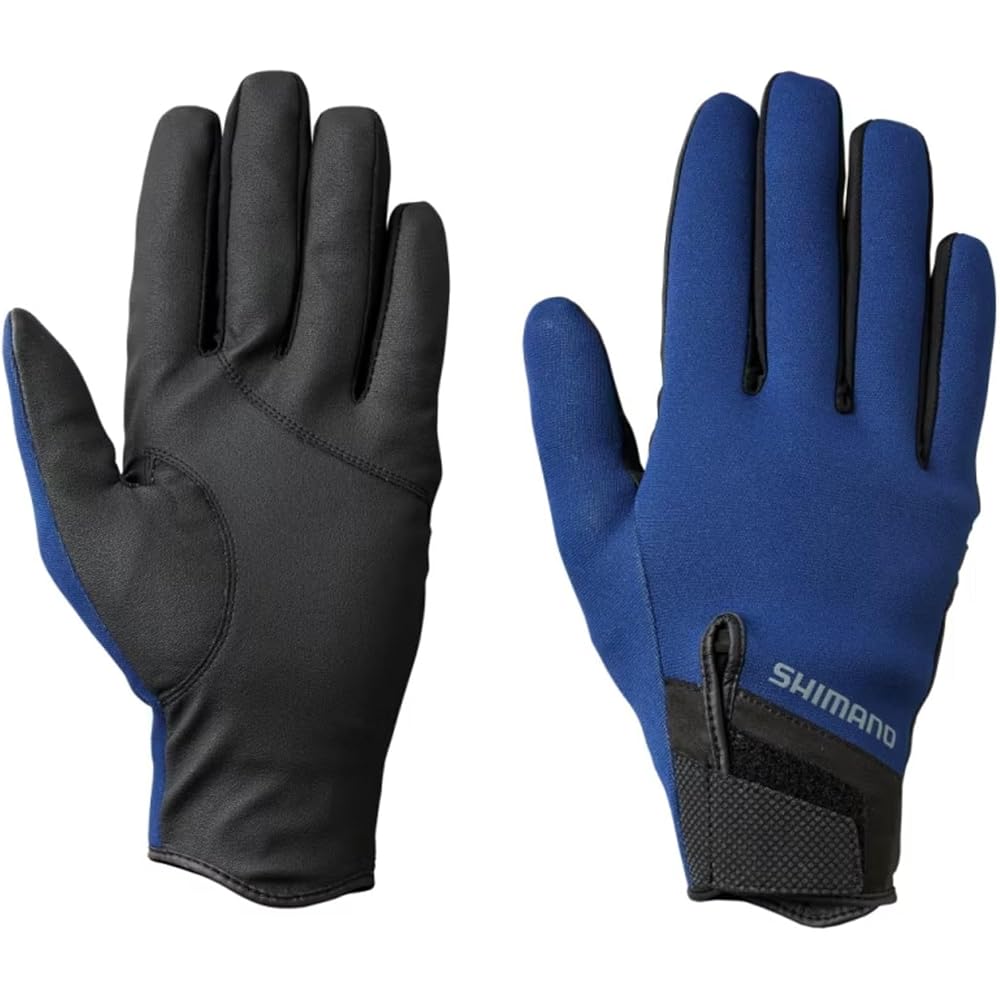 Shimano Titanium Alpha Full Coverage Gloves GL-013V Deep Blue Size L