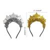 New Year Headband Sparkle Headdress for Women Wedding Christmas New Year Party