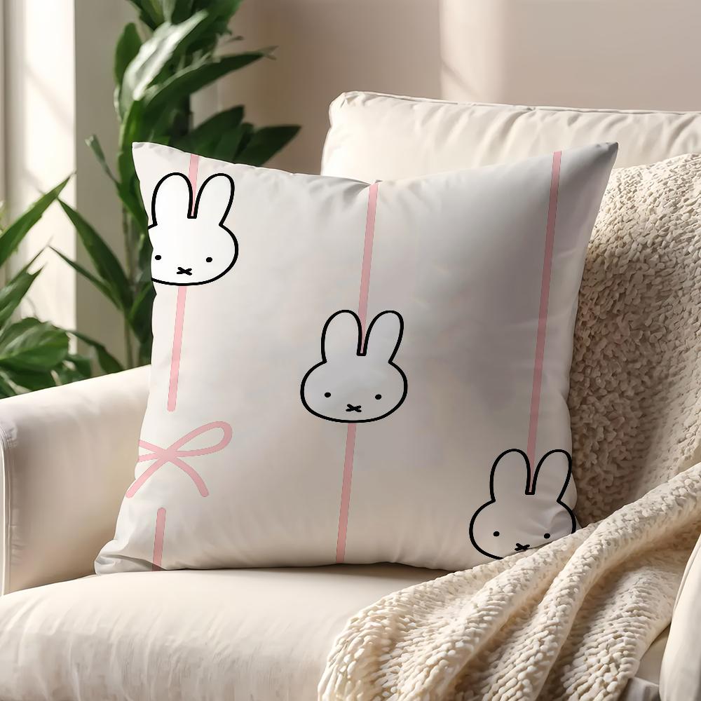 MMiffy Kawaii cushion cover For Pillow Printing Sofa Decoration Home Car Room Coffee Shop Office Nordic Simplicity