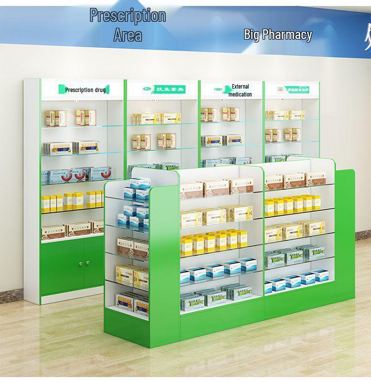 Western Medicine Pharmacy Display & Storage Cabinet