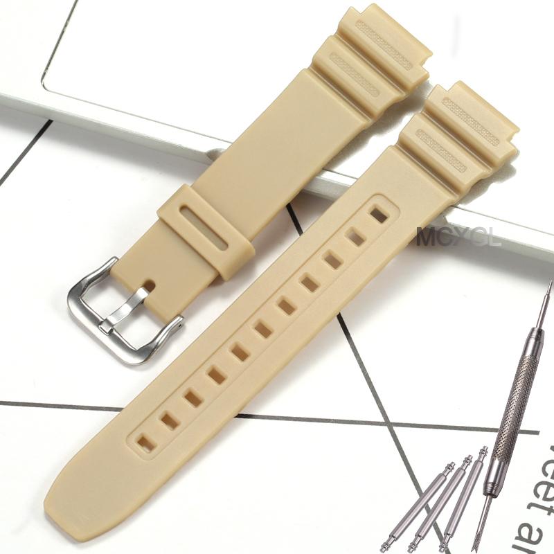 18mm Resin Replacement Strap For Casio F91W F108WH AE1200WH AE-1300WH W800H AE1000W F105W Mens Womens Watch Band Accessories