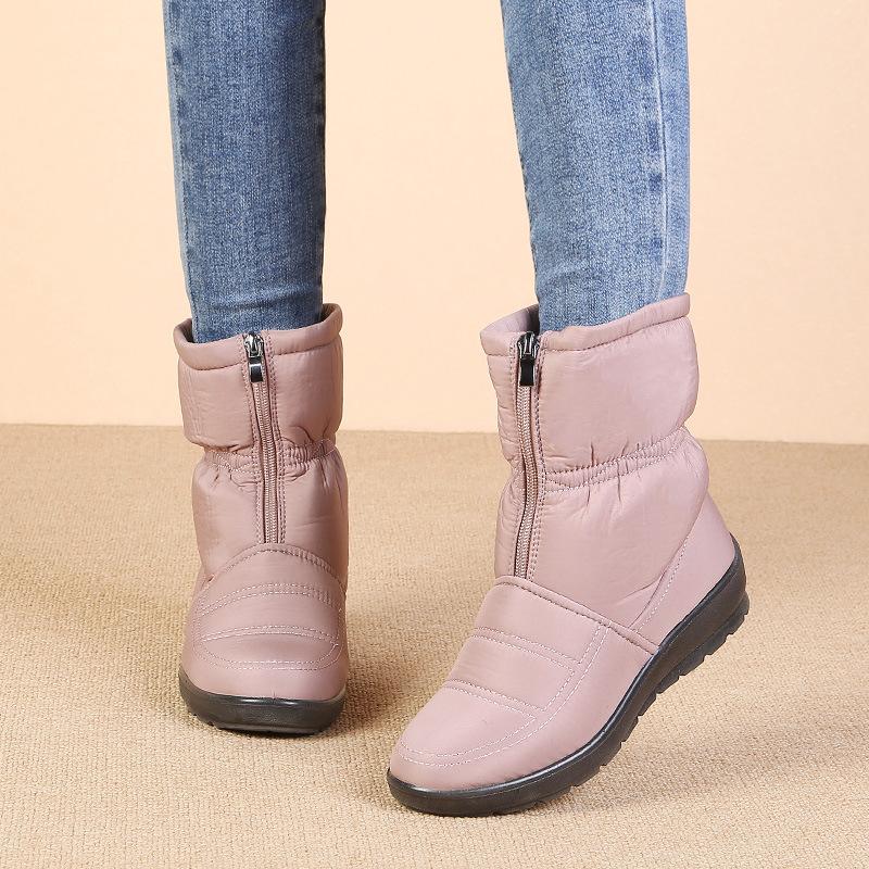 Colorful Fashion Winter Shoes Women Snow Boots Flat Non slip Waterproof Women Ankle Boots Warm