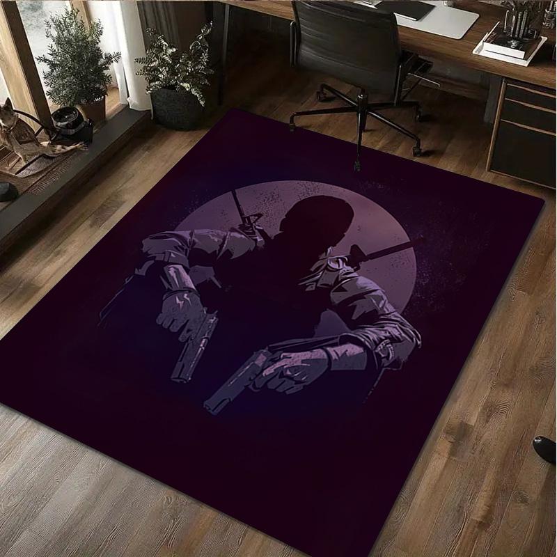 Silent Night Deadly Night Home carpet Office Decorative Carpet For Living Room Bedroom Door Mat Floor Rug Computer Chair Area Rug
