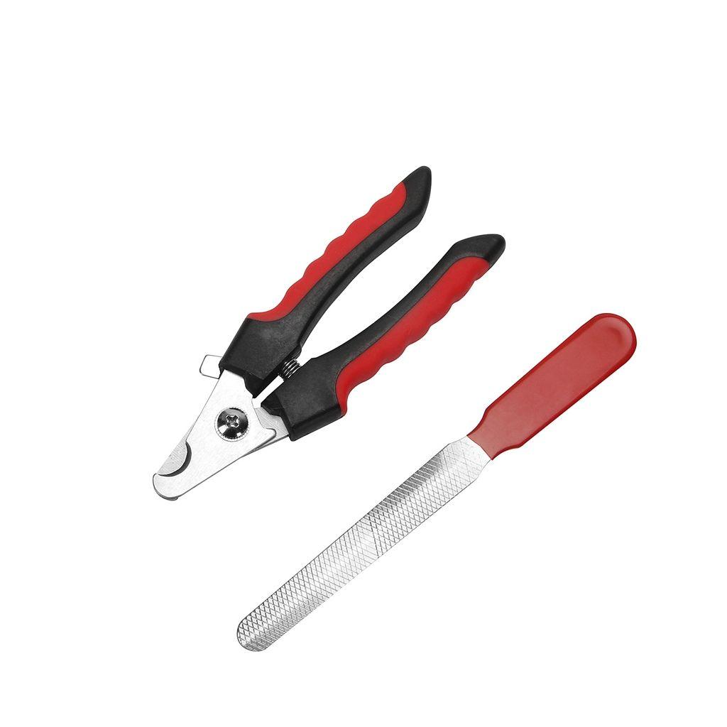 

Easy to Use Stainless Steel Professional Nail Clippers Pet Nail Cleaning Dog Supplies Cat Grooming black-S and Nail File