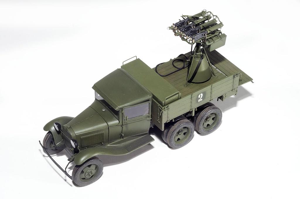 WWII Soviet Maxim with quadruple guns GAZ-AAA anti-aircraft