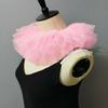 Victoriaanse Stijlen Afneembare Gaas Nepkraag voor Peuter Meisje 3 Lagen Tule Nekkraag Sjaal Capes Clown Cosplay Choker