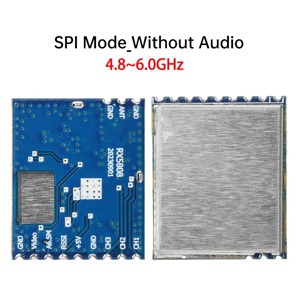 

4.8~6.0GHz RX5808 Receiver Module SPI/Switch Control Wireless Audio Video Receiver Module for FPV Systems RC DIY Electronic Kit