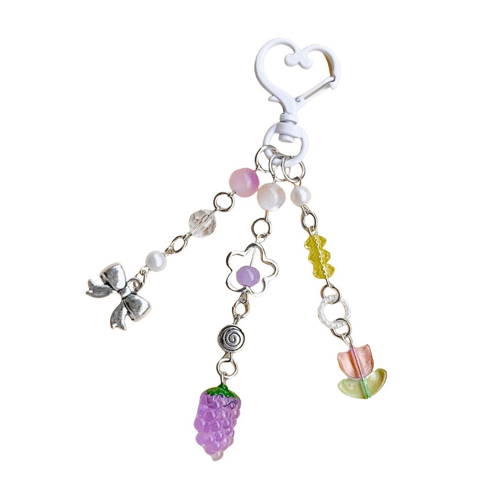 Tragbare Handy-Anhänger-Riemen Dekore Handy-Anhänger-Lanyards mit Fruchtthema Acryl Ästhetisches Accessoire für Taschen-Dekoration