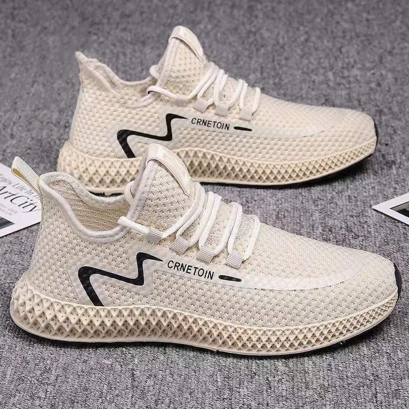 Scarpe sportive da uomo, scarpe casual in pelle traspiranti con suola morbida, scarpe da corsa versatili, scarpe da uomo singole