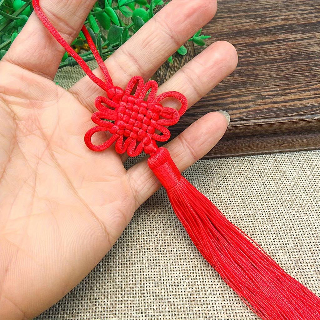 6/8pcs Chinese Knot, Chinese New Year Hanging Decoration, Chinese Knot Tassel Ear Suitable for family parties, events, gifts