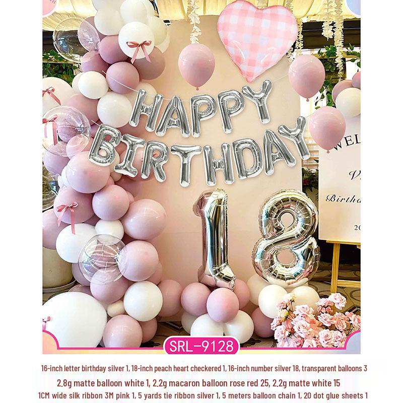 Adult & Children Birthday Number Balloon Decoration Set
