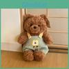 Teddy Bear Plush Toy With Overalls Stuffed Animal Soft Doll Gift For Girls