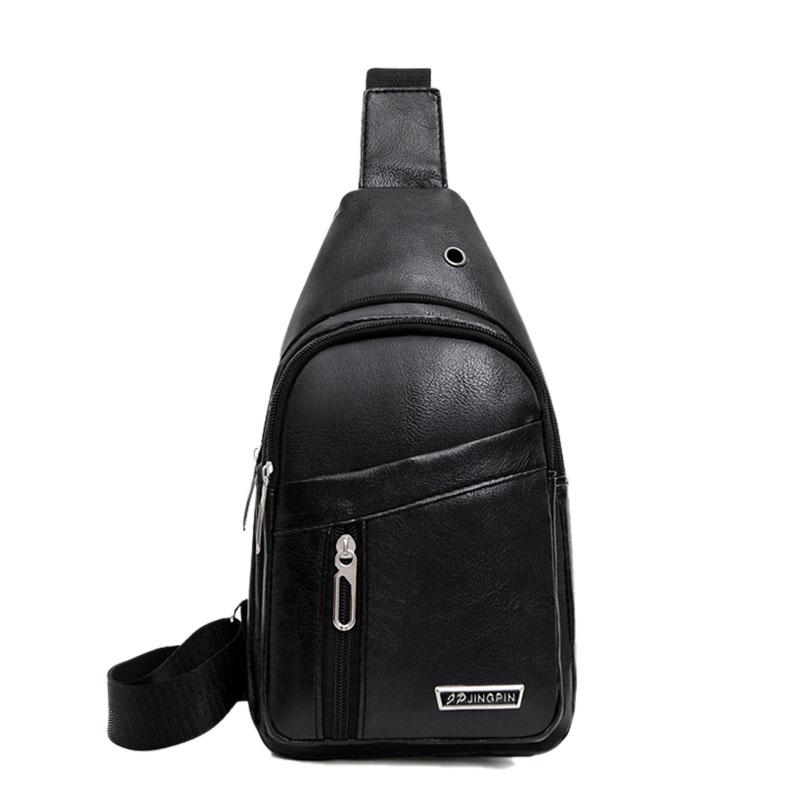 Fashion sports crossbody shoulder bag, large capacity men's chest bag, crossbody bag, small backpack