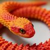 Decorazione Serpente Stampato 3D 30cm Figurine Rettile Zodiaco Cinese per Scrivania Ufficio Decorazione Scaffale Casa Regalo Ornamento Festivo Collezion