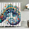 Colorful Octopus Bath Shower Curtain Modern Artistic Design For Bathroom Decorations Perfect Gift Idea