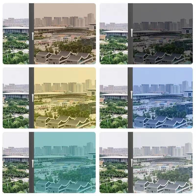 Värmeisoleringsfilm Glas Solskyddsfilm Självhäftande Anti-tittande Enkla klagomål Perspektivfilm