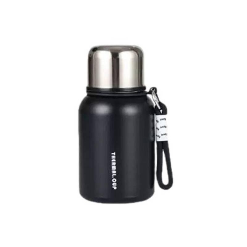 316 Stainless Steel Insulated Travel Mug With Carrying Rope For Office And Outdoor Use