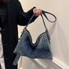 Denim große kapazität frauen schulter tasche feminine mode neue hohe qualität casual retro reisetasche