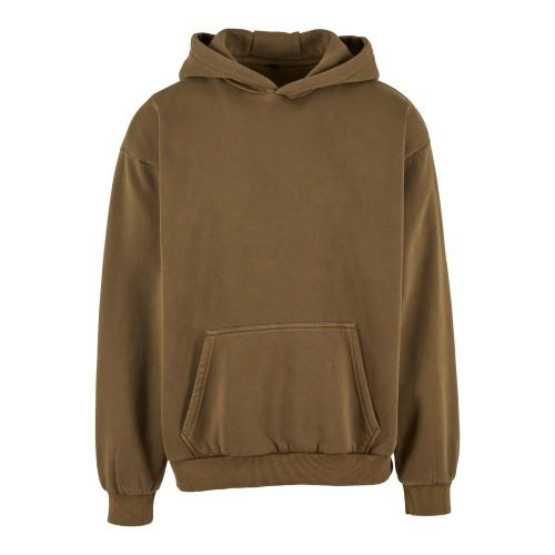 Build Your Brand Mens Vintage Heavyweight Hoodie
