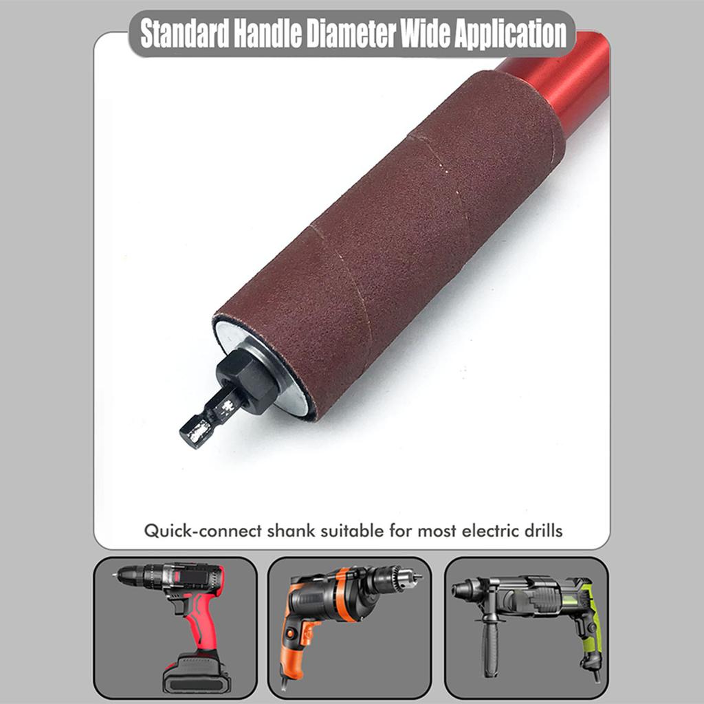 1 Set Spindle Sander Adapter 1.5in Mandrel Aluminum Alloy Drill Sanding Mandrel Kit for Wood Metal Drill Sander Adapter Spindle