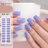 Gel Nail Wraps Solid Color Gel Nails Stickers Semi Cured Nails Polish Wraps Gel Nail Strips DIY Nails Art Decoration