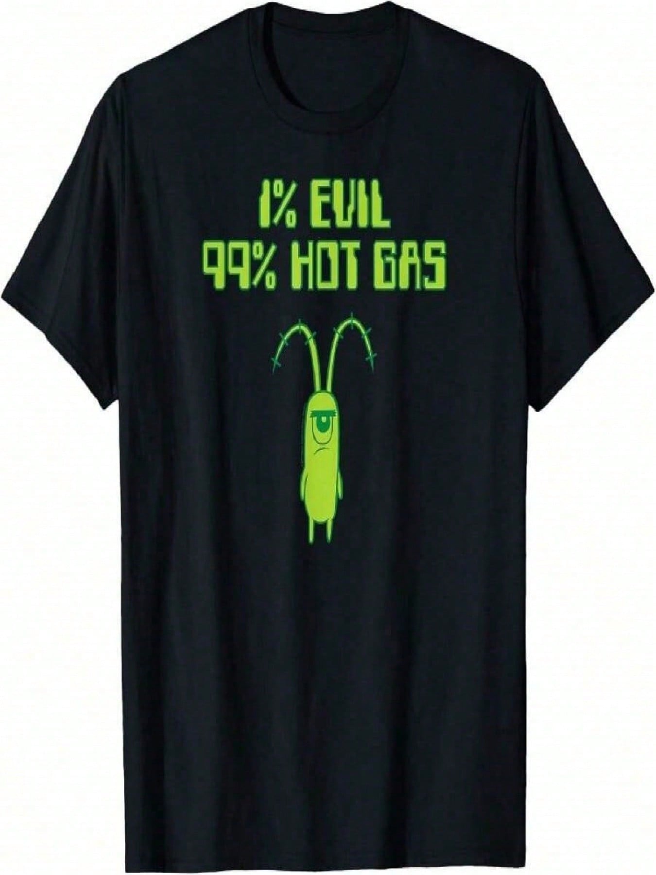 SpongeBobs SquarePantss - Plankton 1% Evil 99% Hot Gas T-Shirt S разноцветный