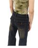 Women's Vintage Distressed Low Waist Slim Fit Micro Flare Jeans - 2025 Autumn Collection