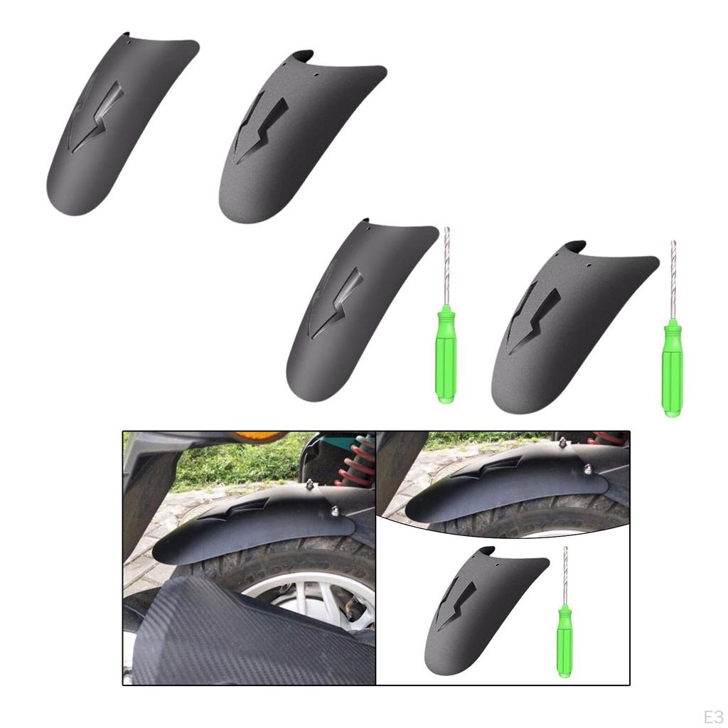 Front and Rear Mudguard Motorcycle Splash Guard Sturdy Decoration Easy To Install Cover Back