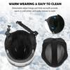 Women Men Snow Helmet with Detachable Earmuff Men Women Snowboard Helmet with Goggle Fixed Strap Safety Skiing Helmet