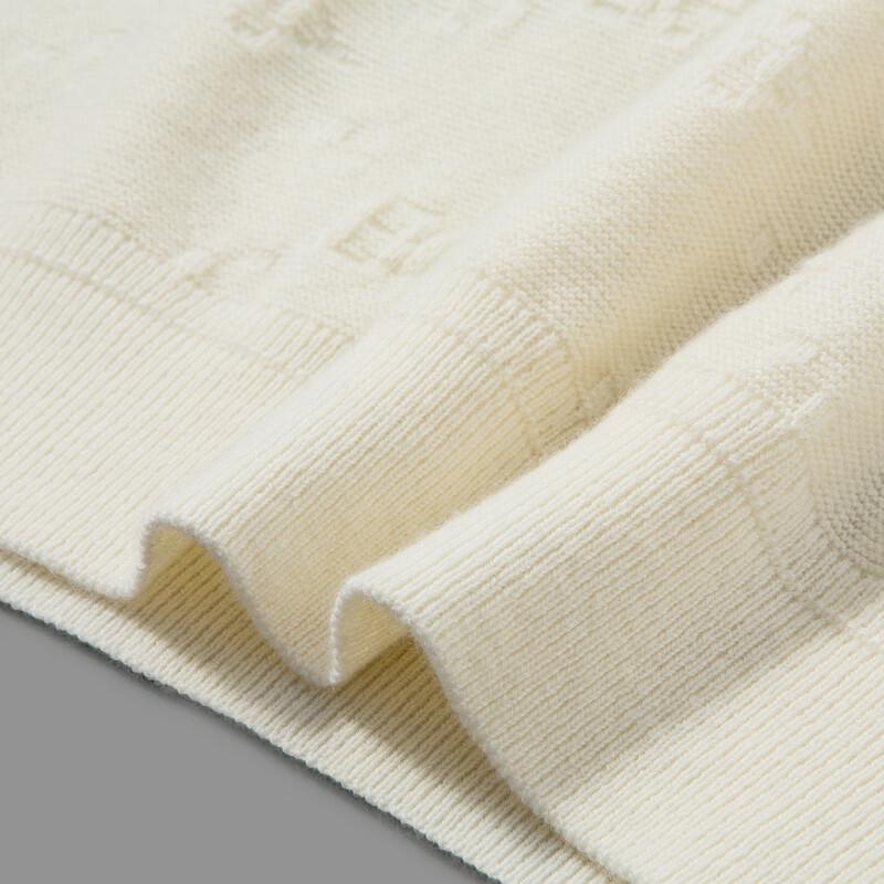 LUOZI Men's Winter Mock Neck Half-Zip Wool Sweater