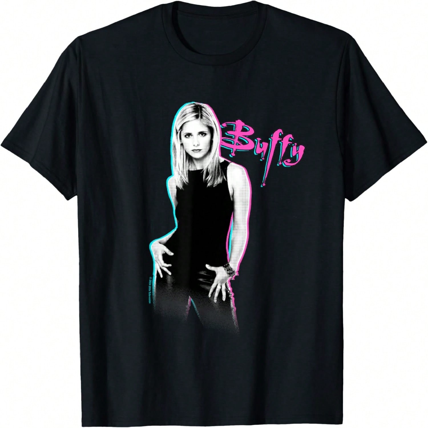 Buffy The Vampire Slayer Buffy & Angel Faces Vintage Shot T-Shirt S разноцветный
