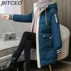 BITCED Women's Mid-Length Loose-Fit Winter Coat Thickened Padded Jacket Puffer Coat Cotton-Padded Jacket