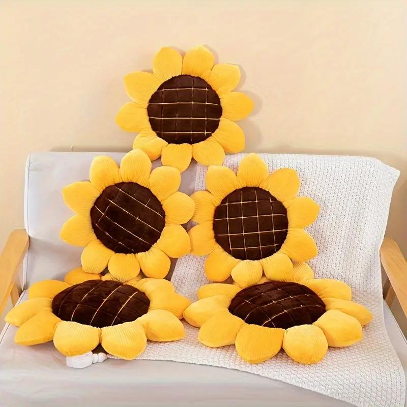 Sunflower Pillow Room Decor Sofa Decoration Cushion Bed Headrest Seat Cushion Plush Tatami Bay Window Pillow