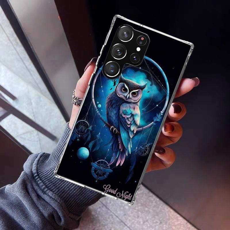 Retro Feather Dreamcatcher Phone Case For Samsung Galaxy S23 S24 S25 Edge S26 Ultra S22 + S21 Plus S20 FE Cover Silicone Print S