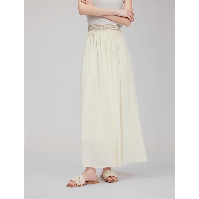 

ELLE Bohemian Embroidered A-Line Skirt M