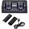 Dual Remote Charging Dock Station and 2 Rechargeable Batteries for Wii