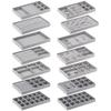 Ulele 14 Pack Jewelry Trays Organizer Velvet Stackable Jewellery Drawer Organiser Tray Insert Divided Storage Box Display Tray,R
