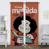 Mafaldas Elegant Room Curtains for Camera Blackout Curtain Partition Home Interior Curtains 2 Pieces Shades Tulle for Bedroom